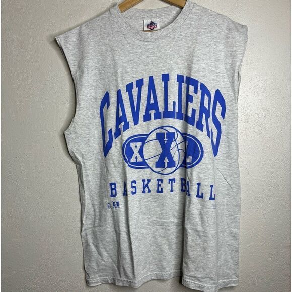 Vintage 90s Cleveland cavaliers NBA tank top men’s size large gray - Picture 1 of 7